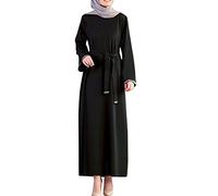 Briskorry Muslim Roben Frauen Muslimische Einfarbig Kleid Zweiteiliger Damen Islamische Ramadan Kleidung Lose Abaya Mode Maxikleid Moschee Fledermaus Gebetskleidung