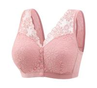 Briskorry Seamless BH Damen, Bustier Damen Schwarz, BHS Stretch Vorderverschluss Push Up BH Mittel Halt Ohne Bügel Sport BH Comfy Atmungsaktiver Tshirt BH Mode Elegant Still BH Klassischer Drucken