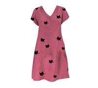 Briskorry Sommerkleid Damen Lang T-Shirt Kleid Sommer,Abendkleider Lang Abendkleid Ballkleider Elegant High Waist Festlich Partykleid Abendkleid Kleider Elegant Hochzeitskleid Schön