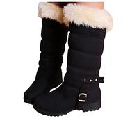 Briskorry Winterstiefel Wasserdicht Damen Gefütterte Reitstiefel Schneestiefel Warm Winterschuhe Plüsch Stiefel Boots Schuhe Pelzfutter Gefütterte Schneestiefel