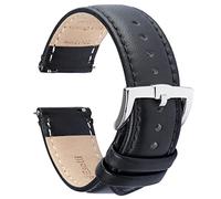 BRISMASSI ESETTI B&E Leder Uhrenarmbänder Schnellverschluss Uhrenarmband - Top Grain Ölrindsleder Armband ersetzen für Herren & Damen, Uhren & SmarteUhren - Mehrere Farben 16mm 18mm 19mm 20mm 22mm