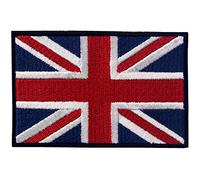 Britische Union Jack England-Flagge Emblem Grossbritannien Bestickter Aufnäher zum Aufbügeln/Annähen