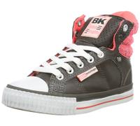 British Knights Atoll B33-3704C Unisex-Kinder Sneaker, Grau (dk.Grey/neon pink 1), EU 31