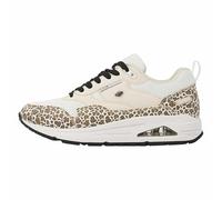 British Knights Damen Lennox Sneaker, Leopard/beige/Weiss, 39 EU