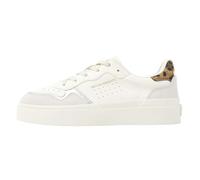 British Knights Damen Reflux Sneaker, Weiss Beige Silberfarben Leopard, 40 EU