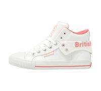 British Knights Damen Roco High-Top, Weiß (Wht-Neon Pink 19)
