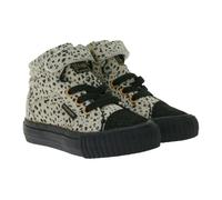 BRITISH KNIGHTS Dee Kleinkinder Mid-Top Sneaker mit Muster Baby Schnür-Schuhe mit verstärktem Zehenbereich B48-3728I-01 Beige/Schwarz 24