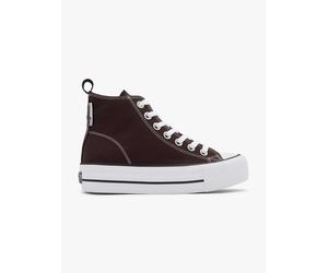 British Knights Hoher Sneaker Braun, Damen, Größe: 37, Material: Canvas