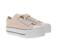 BRITISH KNIGHTS Kaya Low Kinder Low-Top Canvas-Sneaker mit verstärktem Zehenbereich und Plateau Schnür-Schuhe B49-3705C-03 Nude-Rosa 33
