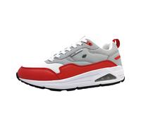 British Knights Herren Lennox Sneaker, Hellgrau Weiss Rot, 45 EU