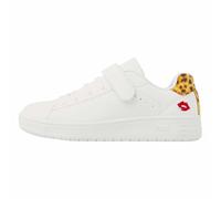 British Knights Madchen Mist Sneaker, Weiss/Leopard/Lippen, 28 EU