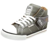 British Knights ROCO B32-3730C, Unisex-Kinder Sneaker, Grau (dk.Grey/Brown 4), EU 33