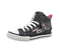 British Knights Damen ROCO Tag Sneaker, DK Grey/PINK