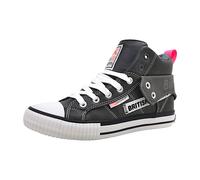 British Knights Damen ROCO Tag Sneaker, DK Grey/PINK,37 EU