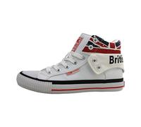 British Knights Unisex ROCO Hohe Sneaker, Weiß White Union Jack 1, 45 EU