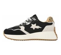 BRITISH KNIGHTS Sneaker FABLE (B57-3704-F) 41 BLACK/OFF WHITE/SILVER/LEOPARD