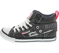 British Knights Damen ROCO Tag Sneaker, DK Grey/PINK,38 EU