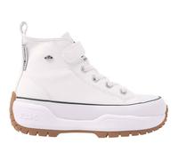 British Knights Mädchen Kaya Mid Fly Sneaker, Weiss Schwarz, 34 EU