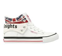 British Knights Unisex ROCO Hohe Sneaker, Weiß White Union Jack 1, 45 EU