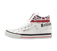 British Knights Unisex ROCO Hohe Sneaker, Weiß White Union Jack 1, 40 EU