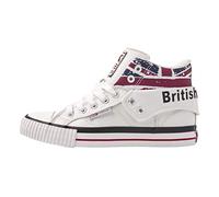 British Knights Unisex ROCO Hohe Sneaker, Weiß White Union Jack 1, 40 EU
