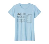 British Motor Heritage MG MGB Auto Abmessungen T-Shirt