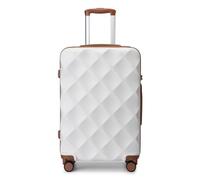 British Traveller Hartschalenkoffer, Extra Groß Koffer 86x58.5x34cm Leichter Reisekoffer aus ABS+PC mit TSA-Schloss, 4 Rollen Koffer Trolley