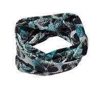 Britta Meier Pure Nature, Damen Loop-Schal aus meiner Nähwerkstatt (Petrol-Black-Skull)