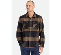 Brixton - Bowery Flannel Heather Grey/Charcoal - Hemd - Grau - XL - 60% Baumwolle, 23% Polyester, 17% Polyacryl,Flanell Grau XL