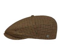 Brixton Brood Check Flatcap Schirmmütze Ballonmütze Karocap (60 cm - braun)