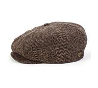 Brixton Cap Brood Brown Khaki Herringbone-M