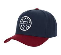 Brixton Crest C MP Snapback Cap - Washed Navy/Island Berry - One Size