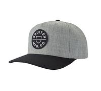 Brixton Cap Crest C MP Snapback Heather Gray/Black