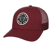 Brixton Crest X Mp Mesh Cap Basecap Baseballcap Curved Brim Truckercap Meshcap Herren - mit Schirm Winter Herbst Frühjahr Sommer Frühling-Sommer Herbst-Winter - One Size dunkelrot