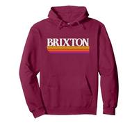 Brixton England Retro-Grafik - Brixton UK Pullover Hoodie, Unisex für Erwachsene, Kastanienbraun, XXL