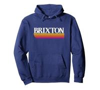 Brixton England Retro-Grafik - Brixton UK Pullover Hoodie, Unisex für Erwachsene, Marineblau, XXL