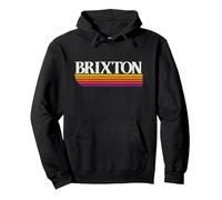 Brixton England Retro-Grafik - Brixton UK Pullover Hoodie, Unisex für Erwachsene, Schwarz, XXL