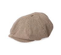 Brixton Fenway Snap Cap, Newsboy Flat Cap Hat for Men or Women, Snap Bill Closure, Polyester & Wool Blend, Light Tan/Brown, One Size