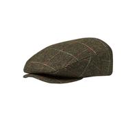 BRIXTON Flache Kappe mit Karo und Fischgräten, Hooligan, Bronze, Schwarz, Bronze-Schwarz, 56