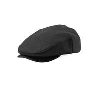 BRIXTON Hats Hooligan Flanell Flat Cap - Schwarz - Small - 56 cm, schwarz