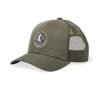 Brixton Hats Rival Stamp NetPlus MP Trucker Cap - Washed Navy-Off White, Olivesurplus/Olivesurplus, Einheitsgröße