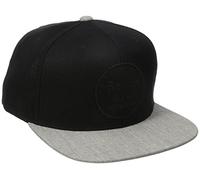 Brixton Herren Cap Wheeler Snapback, Black/Light Heather Grey, One Size, BRIMCAPWHES