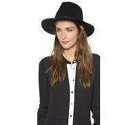 Brixton Unisex-Erwachsene Wesley Fedora Filzhut, schwarz, MEDIUM