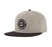 Brixton Herren Oath Iii Snapback Baseball Cap, LIGHT HEATHER GREY/BLACK, Einheitsgröße EU