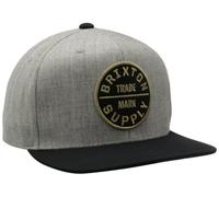 Brixton Herren Oath Iii Medium Profile Adjustable Snapback Hat Baseballkappe, Light Heather, Einheitsgröße