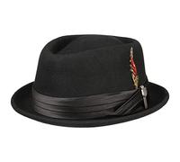 Brixton Herren Stout Pork Pie Hat, Black/Black, S