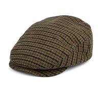 Brixton Hooligan Schiebermütze Houndstooth - Hellolivgrün-Braun - XL