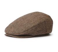 Brixton Unisex-Adult Hooligan Snap Cap Beret, Brown/Khaki, XS