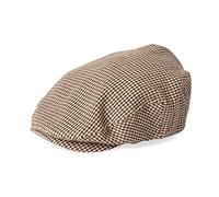 Brixton Kenmore Snap Cap, Newsboy Flat Cap Hat for Men or Women, Snap Bill Closure, Polyester & Wool Blend, Light Tan/Brown, One Size