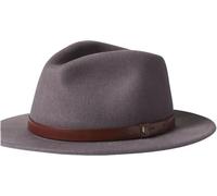 Brixton Messer Fedora Hut aus Wollfilz - Mittelgrau - M